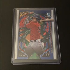 Topps 2024 Bowman Prospect Power-Up Roman Anthony #PP-13 Chrome Red Sox